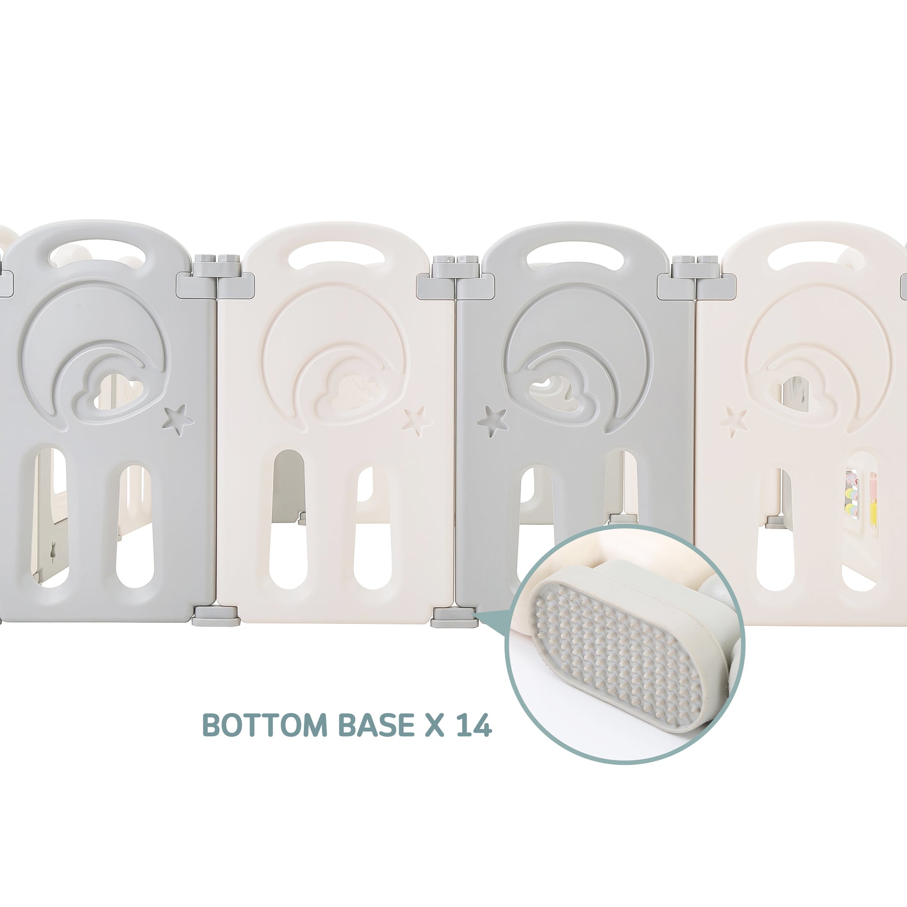 Bottom Base with Anti-slip Pad for Cloud Castle Foldable Playpen (14 Pack)