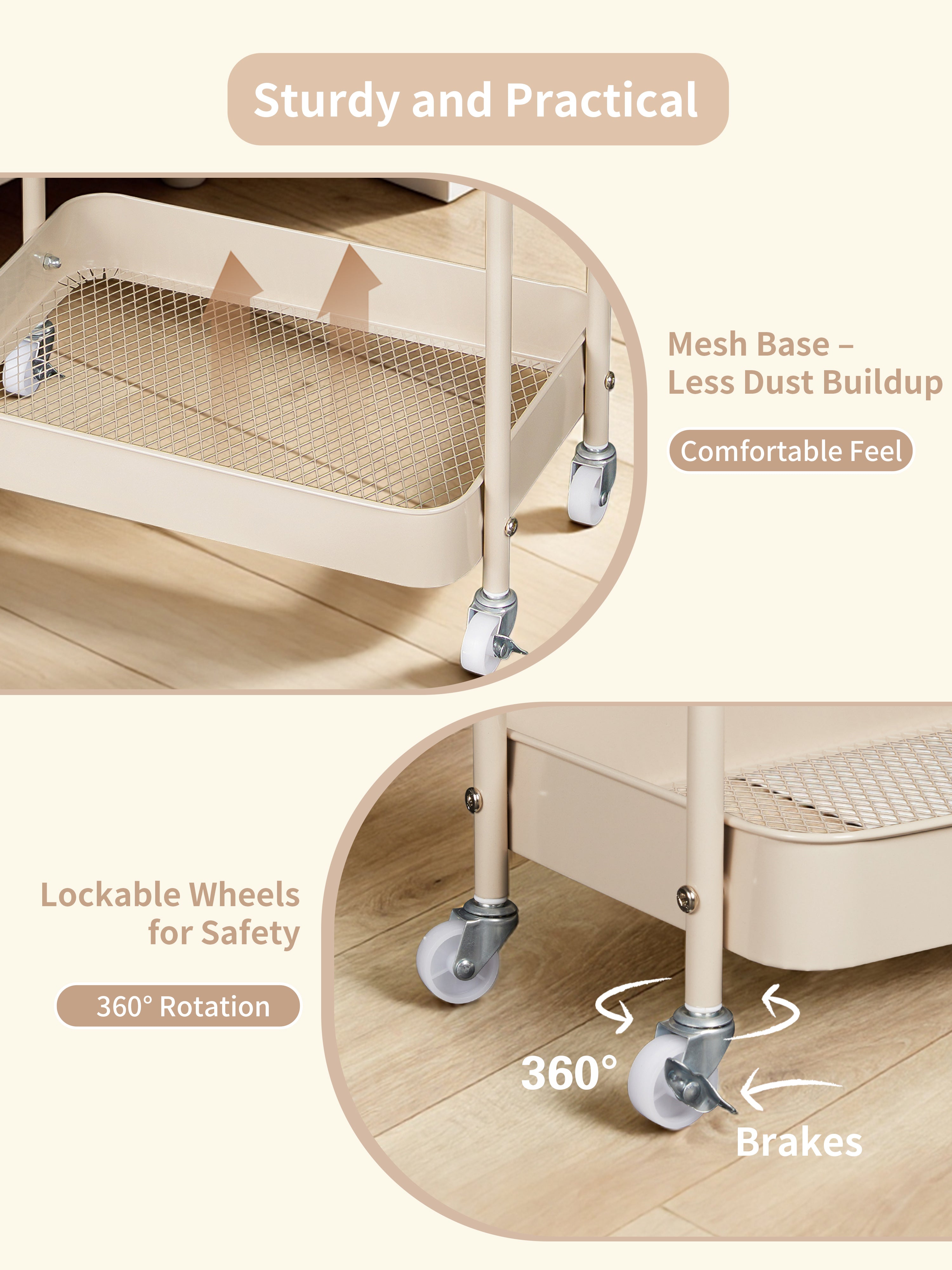 Fortella Baby Diaper Caddy Cart