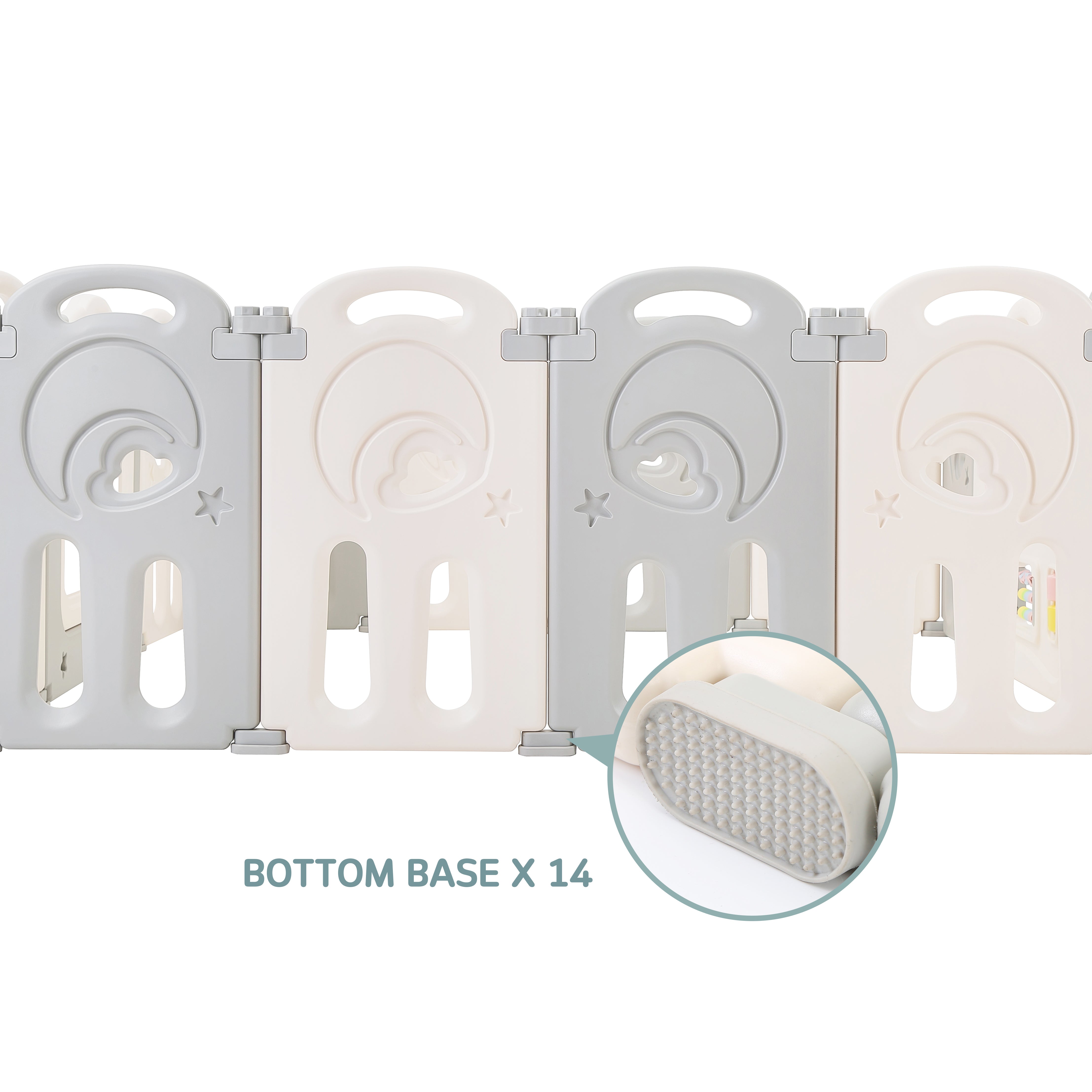 Bottom Base with Anti-slip Pad for Cloud Castle Foldable Playpen (14 Pack)