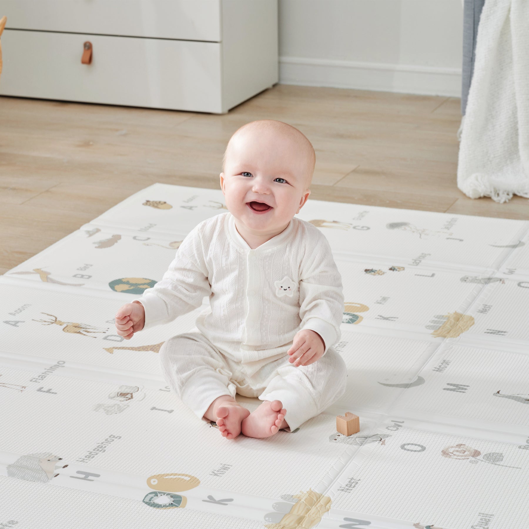 Baby Playpen Mat, Extra Large Thick Playmat, Non Slip Cushioned